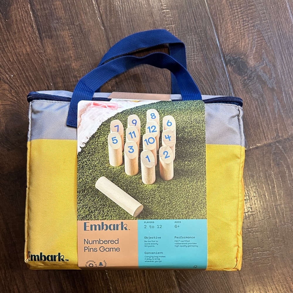 Embark Numbered Pins Game - Yellow and Blue